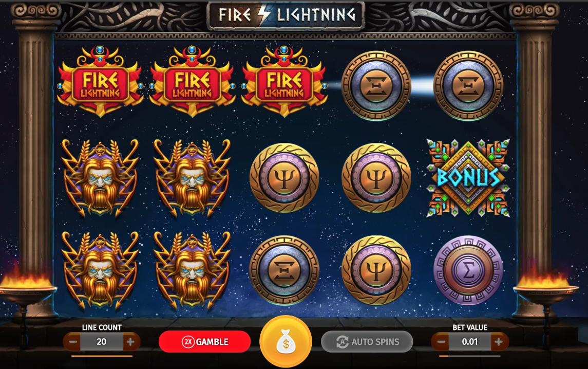 Где играть в игровой автомат Fire Lightning на деньги?